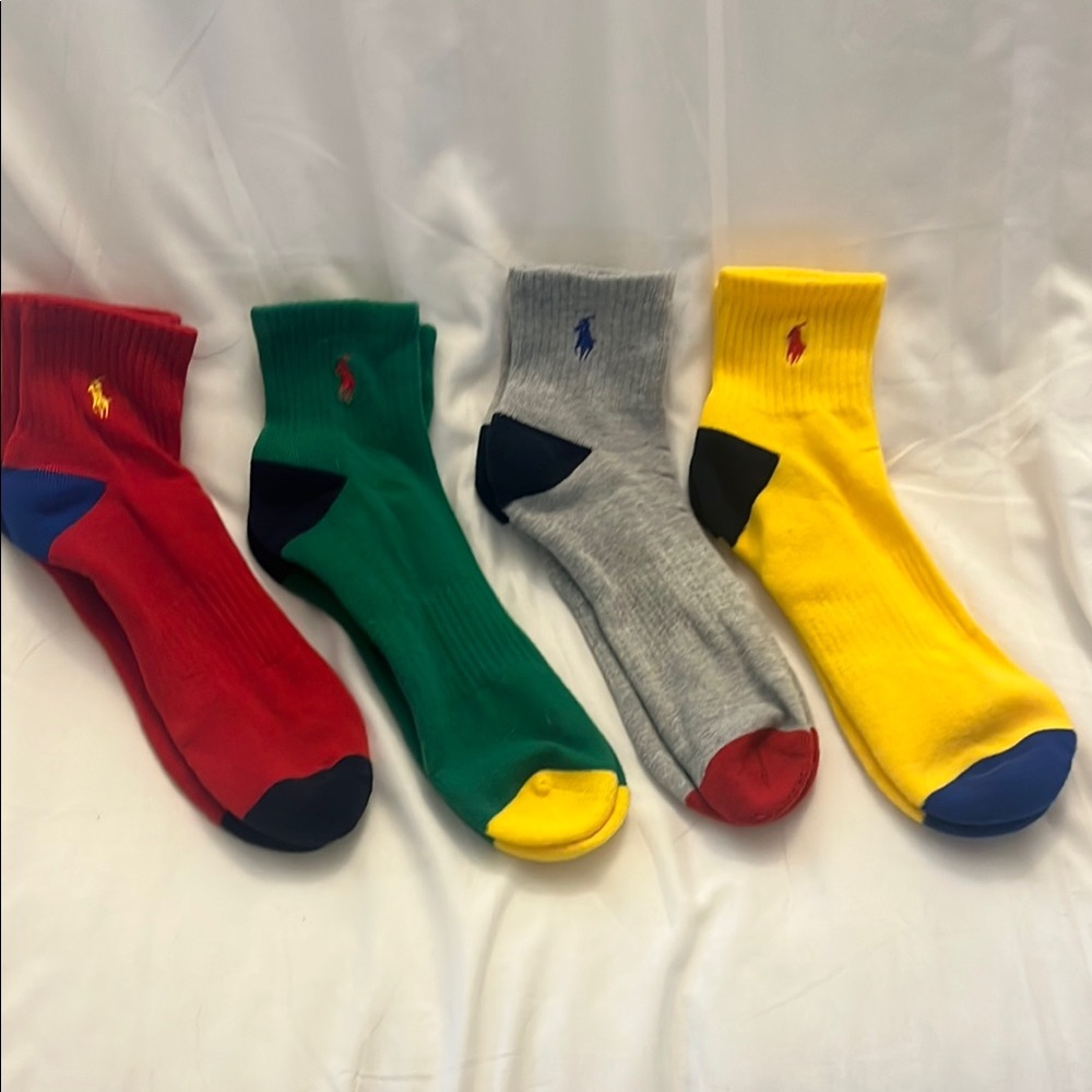 Polo by Ralph Lauren Red and Green Casual Socks